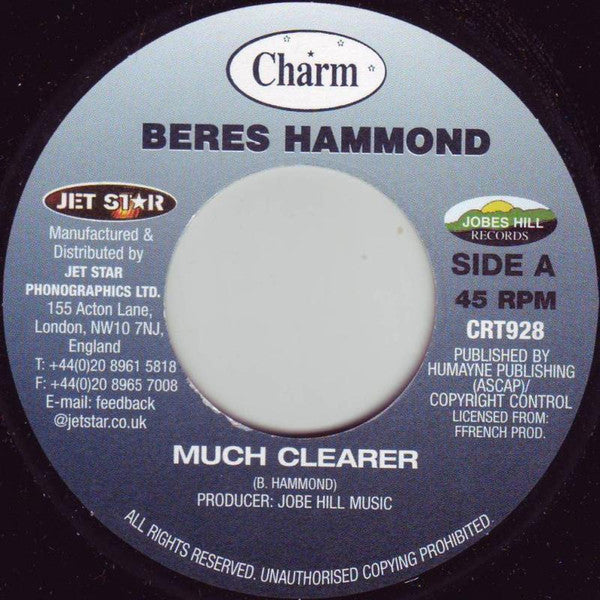 Beres Hammond : Much Clearer (7")