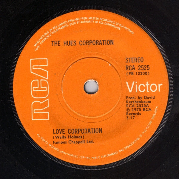 The Hues Corporation : Love Corporation (7", Single)