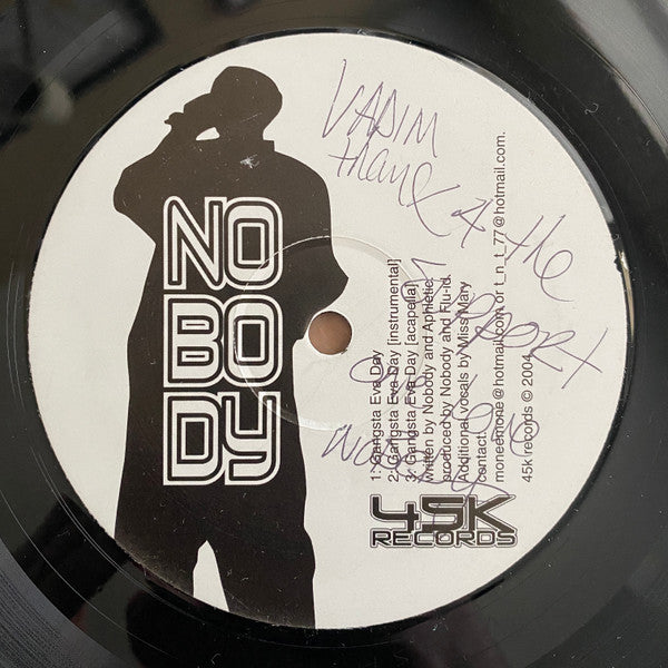 Nobody (74), Two Tokez : Gangsta Every Day / I Excell (12", Ltd)