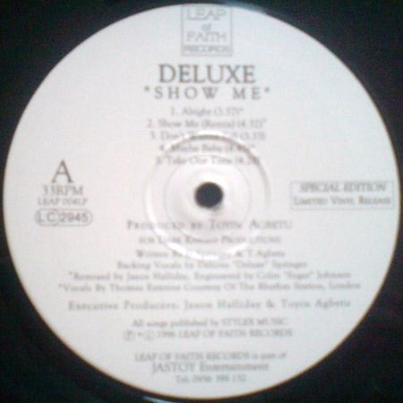 Deluxe (2) : Show Me (LP, S/Edition)