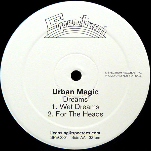 Urban Magic : Dreams (12", Promo)