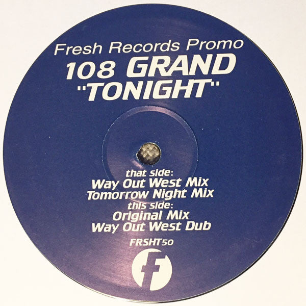 108 Grand : Tonight (12", Promo)