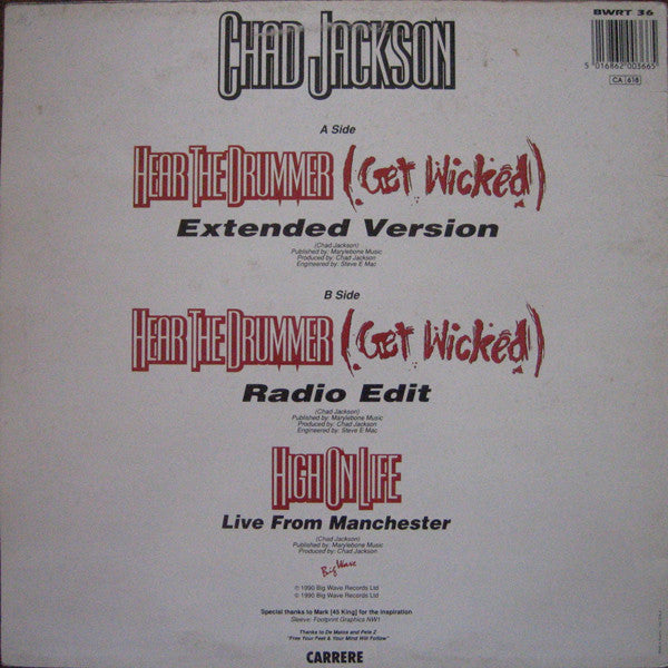 Chad Jackson : Hear The Drummer (Get Wicked) (12")