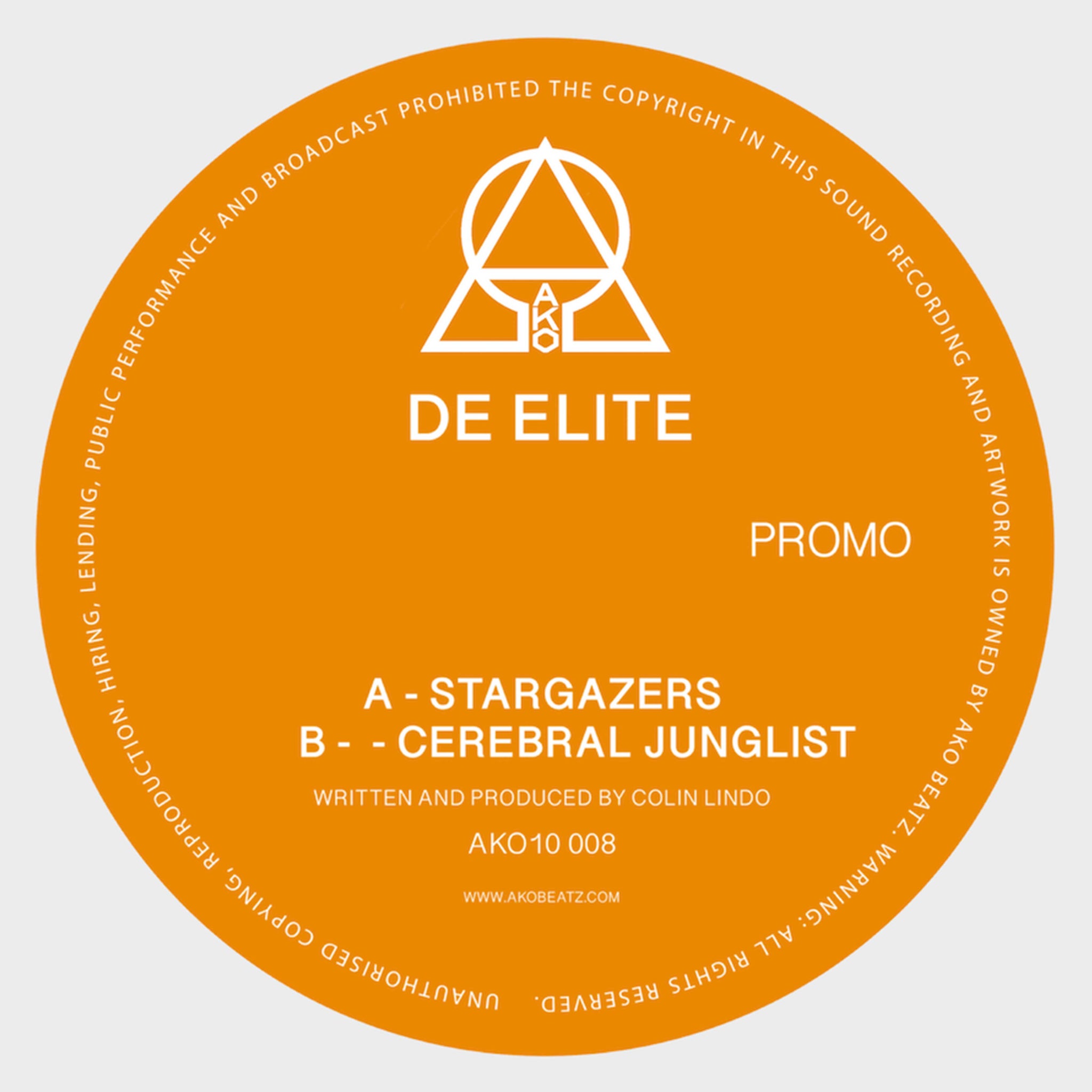 AKO10 Series Presents: De Elite (Limited Orange 10″ Vinyl)