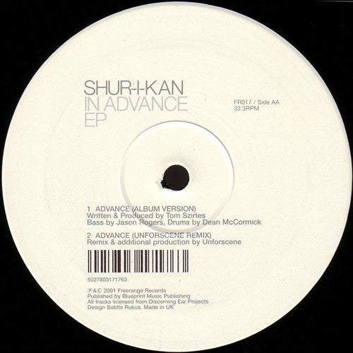 Shur-i-kan : In Advance EP (12", EP)