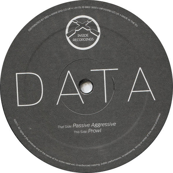 Data (15) : Passive Aggressive / Prowl (12")