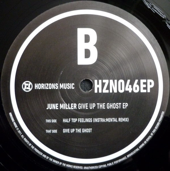 June Miller : Give Up The Ghost EP (2x12", EP)