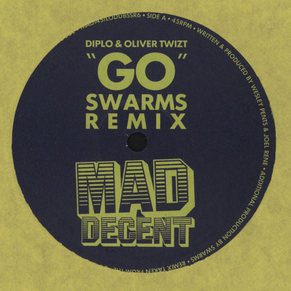 Diplo & Oliver Twizt / 6Blocc : Go (Swarms Remix) / Bounce (12", Ltd)