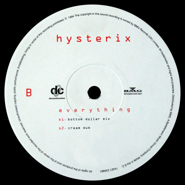 Hysterix : Everything (12")
