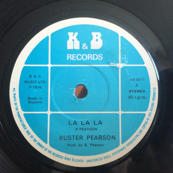 Buster Pearson : La La La (7")