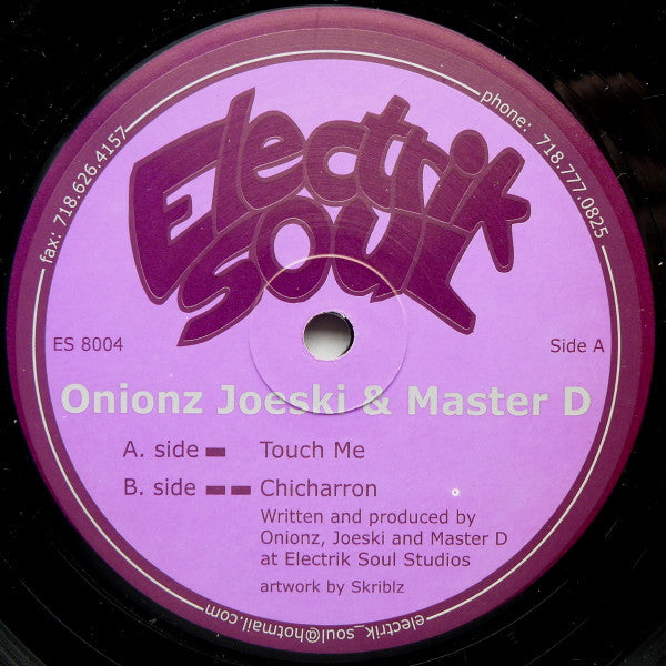 Onionz, Joeski & Master D : Touch Me (12")