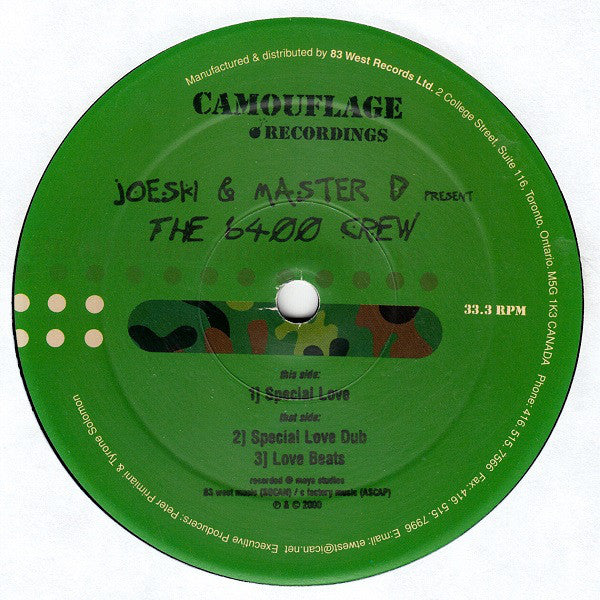 Joeski & Master D Present 6400 Crew : Special Love (12")