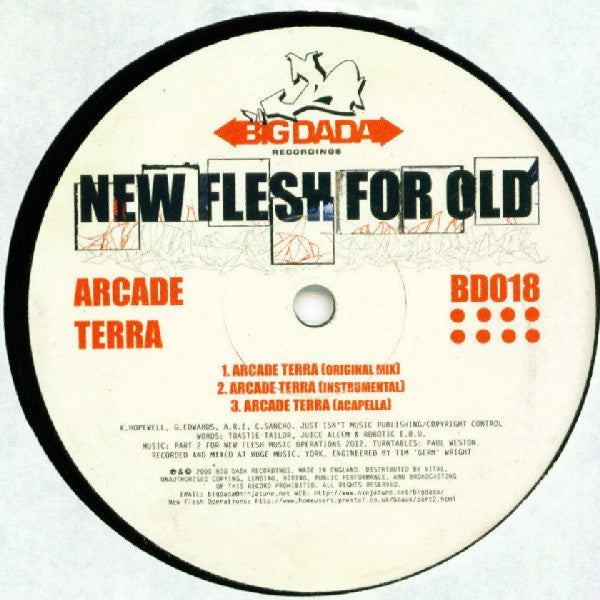 New Flesh For Old : Arcade Terra / 186000 Miles (12")