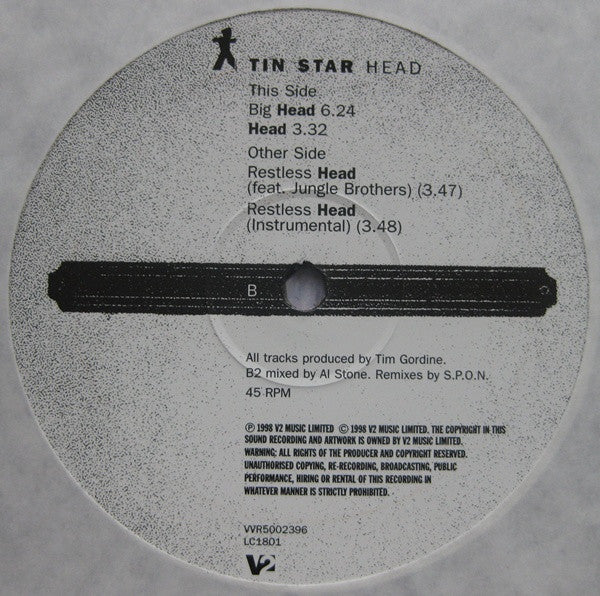 Tin Star : Head (12", Single)