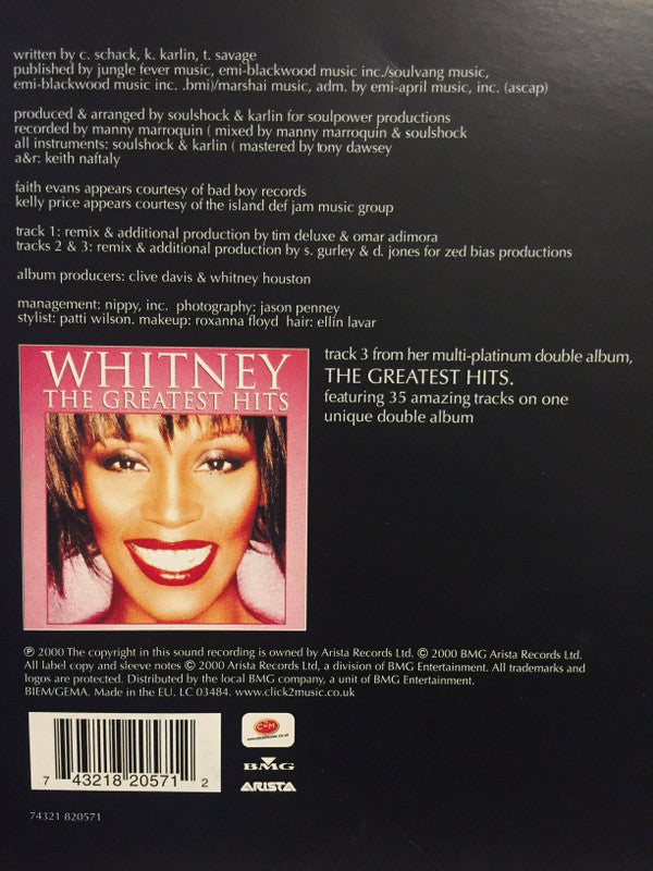 Whitney Houston Featuring Faith Evans & Kelly Price : Heartbreak Hotel (12")