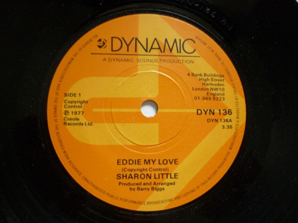 Sharon Little : Eddie My Love (7")