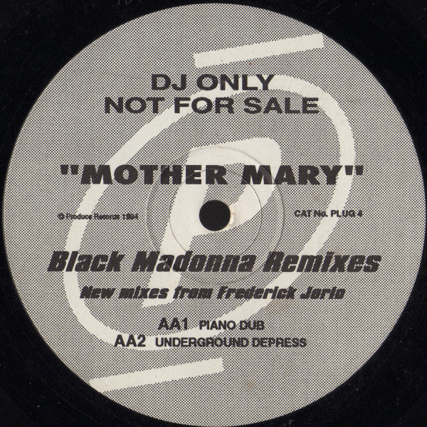 U.N.I.T.E.D. : Mother Mary (Black Madonna Remixes) (12", Promo)