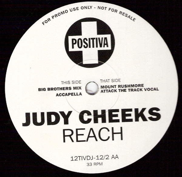 Judy Cheeks : Reach (2x12", Promo)