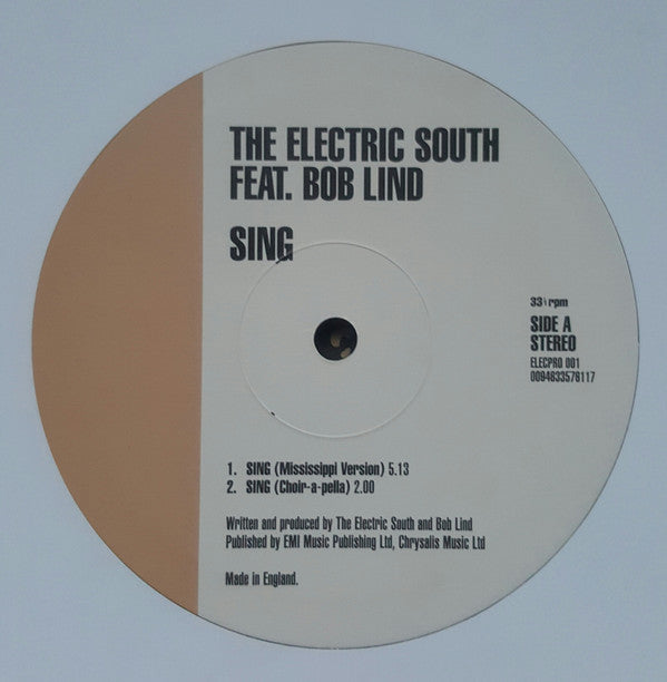 The Electric South Feat. Bob Lind : Sing (10")