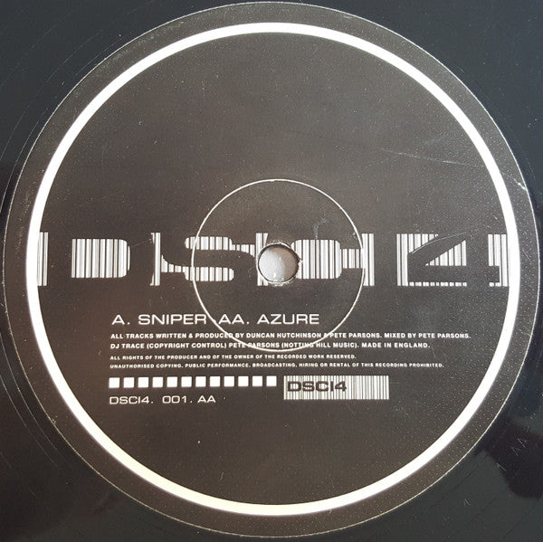 DJ Trace & Pete Parsons : Sniper / Azure (12")