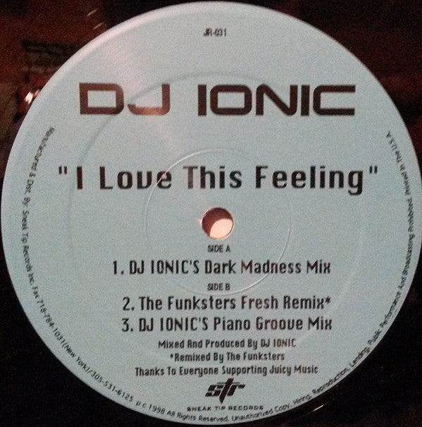 DJ Ionic : I Love This Feeling (12")