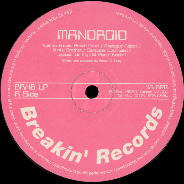 Mandroid : Electro Freaks Rehab Clinic (LP)