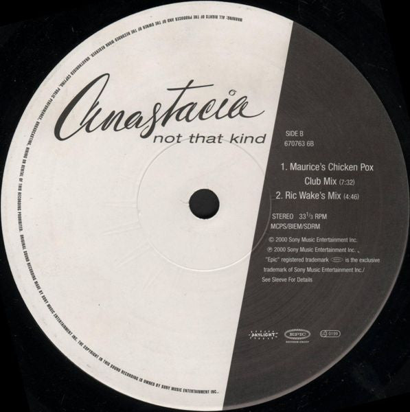 Anastacia : Not That Kind (12", Maxi)