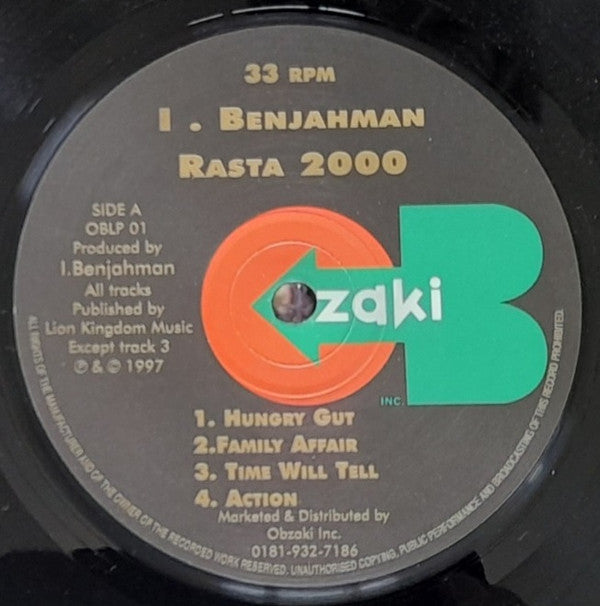 I Benjahman : Rasta 2000 (LP)