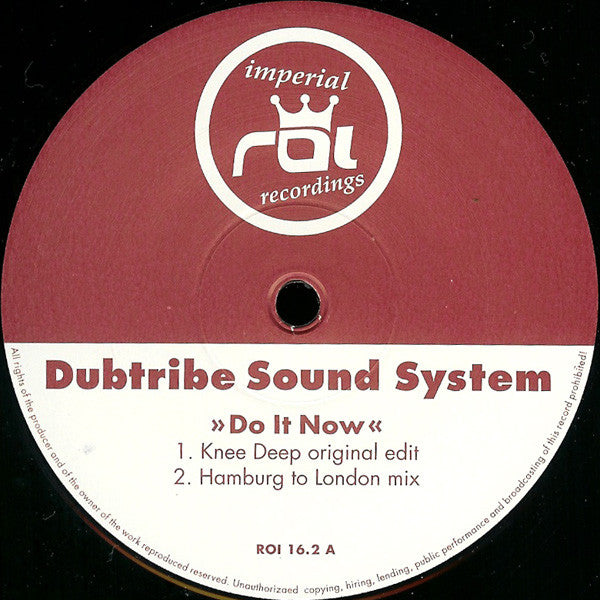 Dubtribe Sound System : Do It Now (Part 2) (12")
