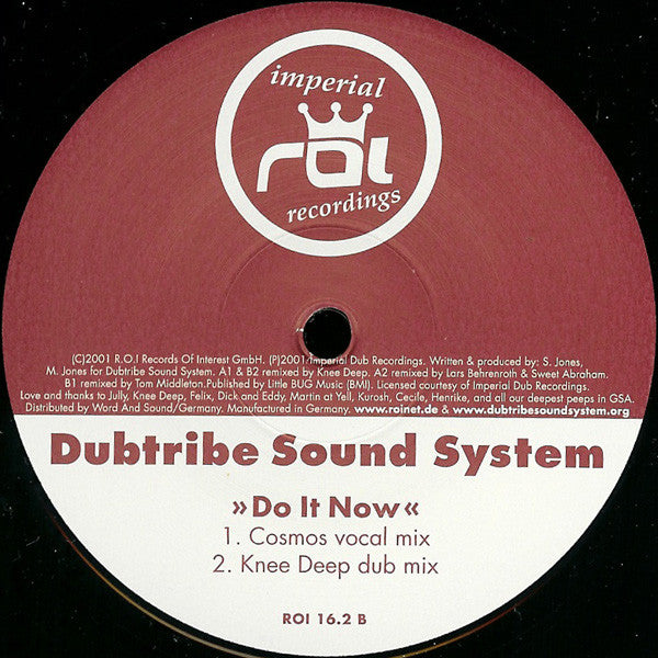 Dubtribe Sound System : Do It Now (Part 2) (12")