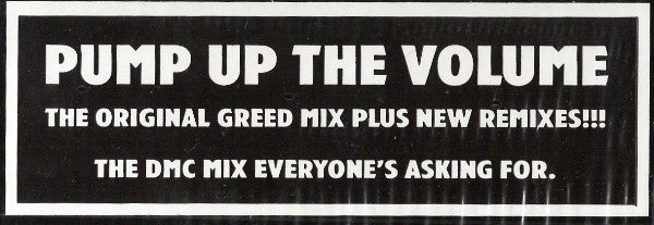 Greed : Pump Up The Volume (12")