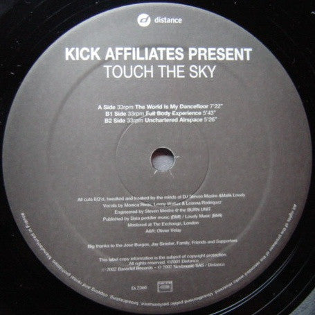 The Kick Affiliates : Touch The Sky (12")