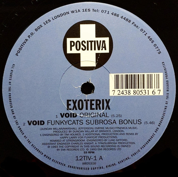 Exoterix : Void (12")