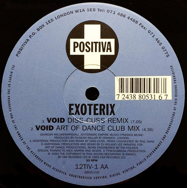 Exoterix : Void (12")