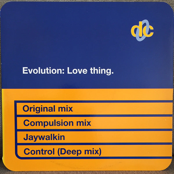 Evolution : Love Thing (12", Single)