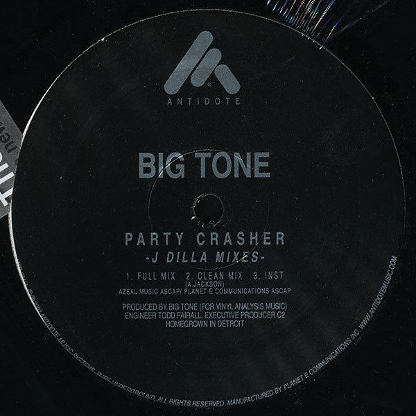 Big Tone (2) : Party Crasher (12")