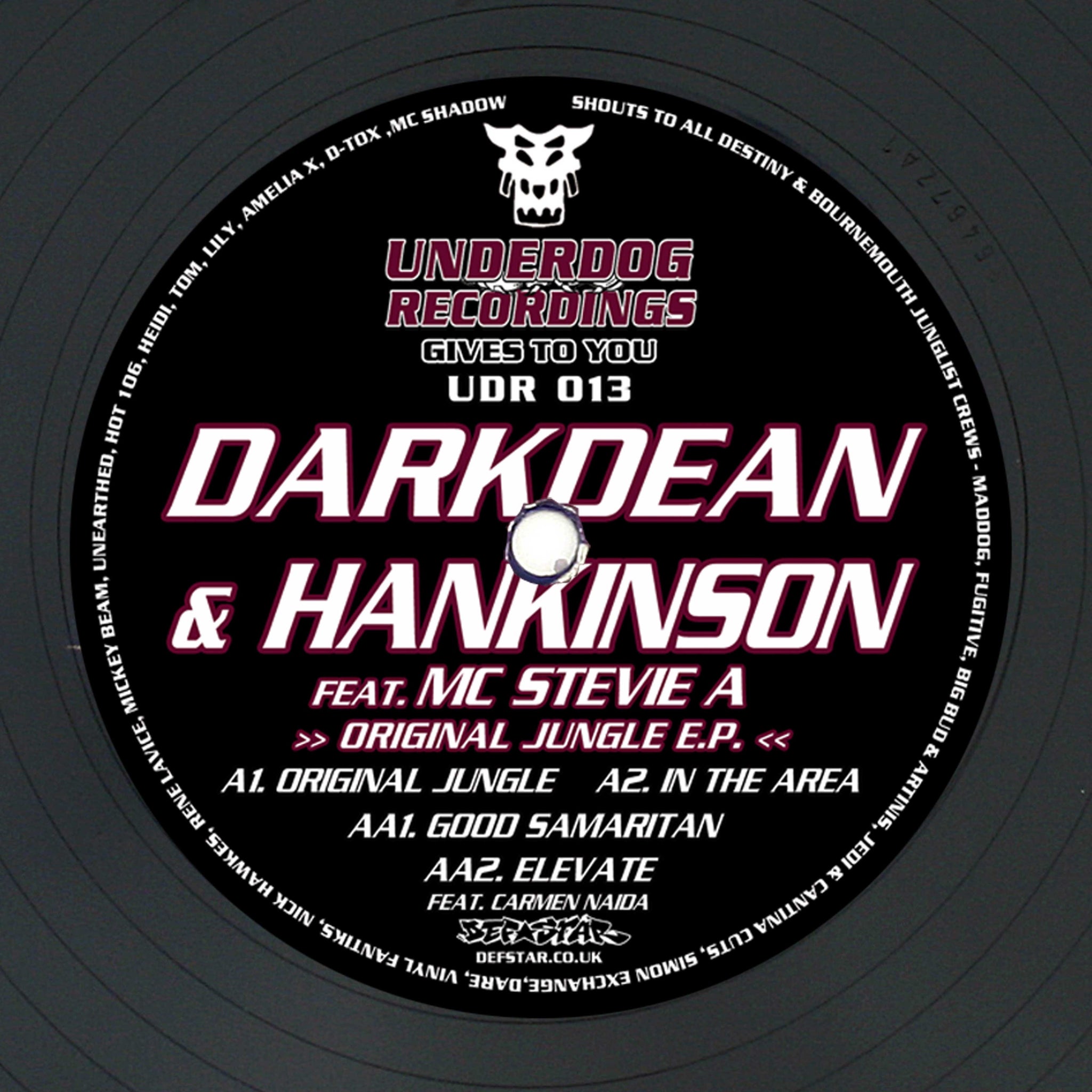 Dark Dean & Hankinson - The Original Jungle EP - Out Of Joint Records