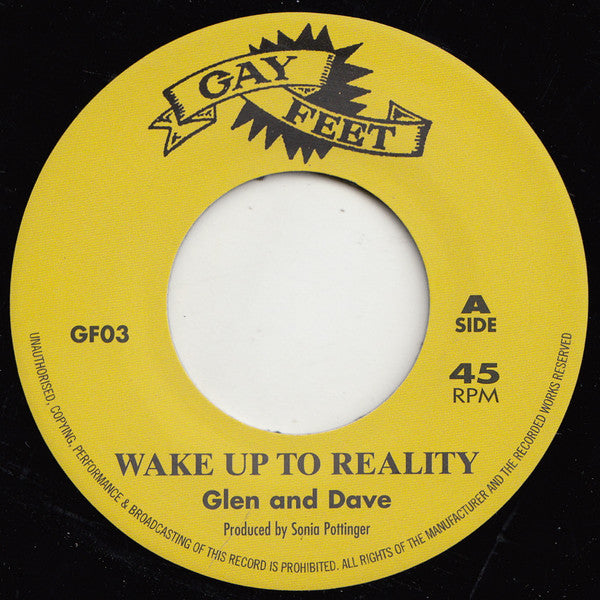 Glen And Dave / Jojo Bennett - Wake Up To Reality / Musical Pressure