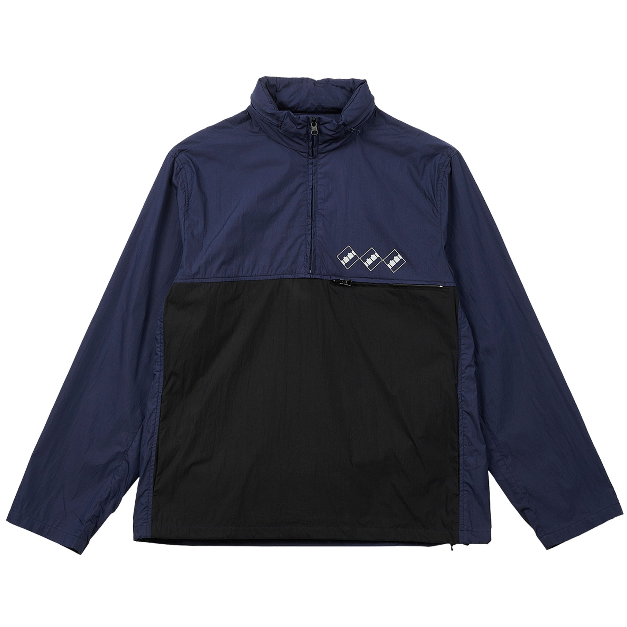 The Trilogy Tapes Packable Festival Jacket Navy / Black