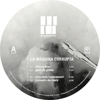 La Maquina Corrupta - Dilluns Blau EP - Out Of Joint Records