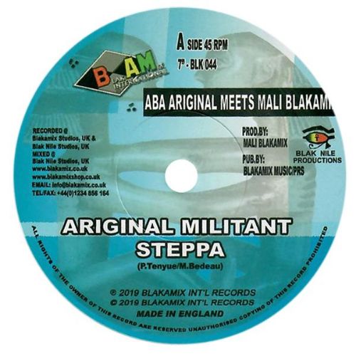 Aba Ariginal meets Mali Blakamix - Ariginal Militant Steppa - Out Of Joint Records