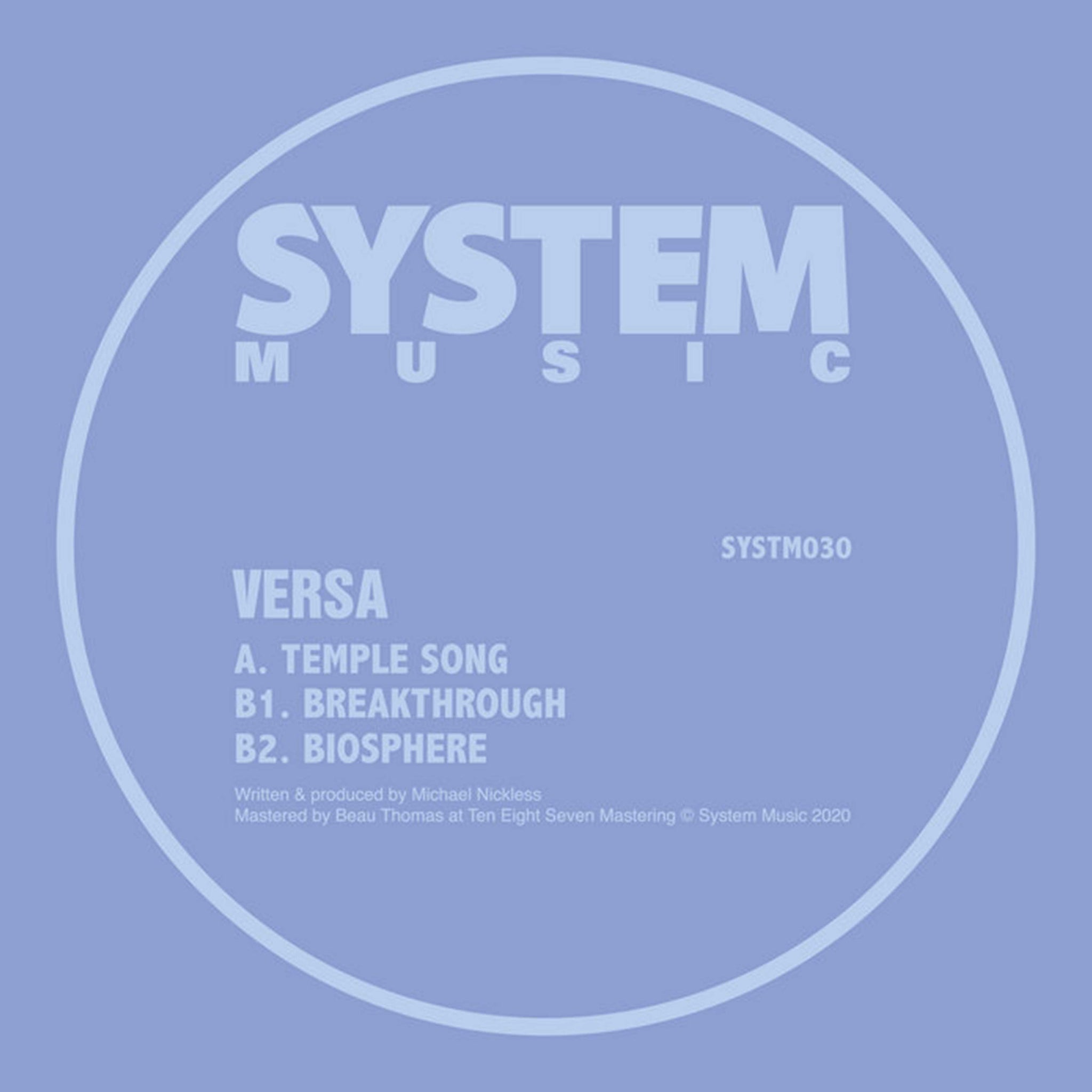 Versa - SYSTM030 (180g Vinyl) - Out Of Joint Records